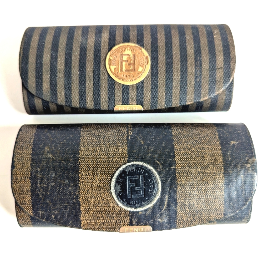 FENDI Vintage Sunglass Eyeglass Cases 2 Lot Bundle 💯 Authentic